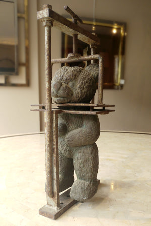 Interesting Metal Teddy Bear Oddity