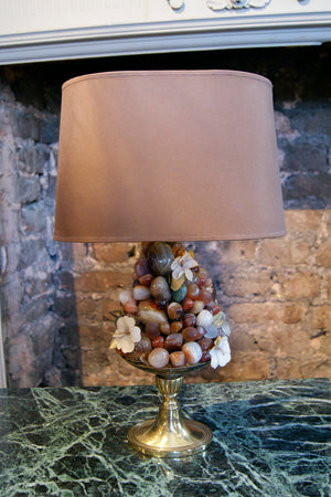 Semi precious stone and Agate Table Lamp circa 1950