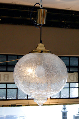 Murano clear Glass hanging Light .