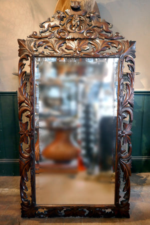 X Large Brown French Mirror