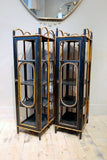 Pair of Bamboo Slipper Cupboards
