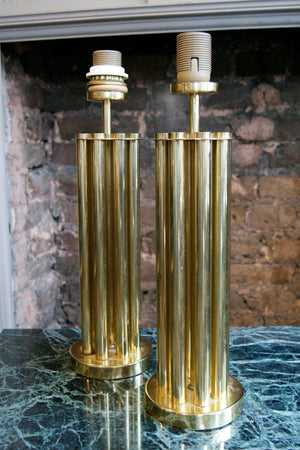 Pair of Brass Lamps