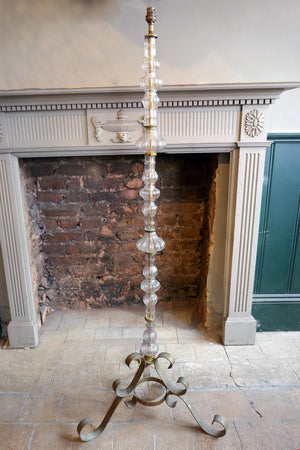 X Glass Standard Lamp