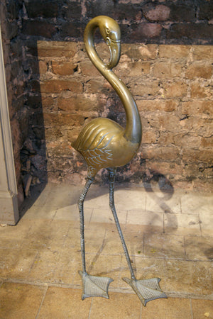 X Brass Flamingo Oddity