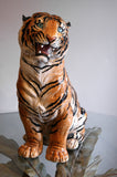 X Italian Ceramic  model of a Tiger circa 1970