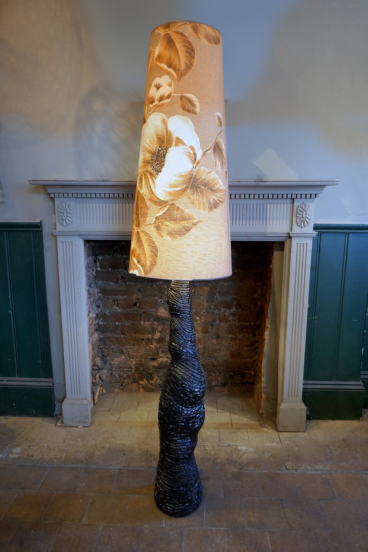 X Ceramic 'Volcanic' 1970s Floor Lamp