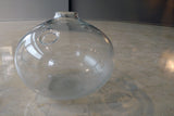 Scandinavian Holmegaard Glass Vase, Signed