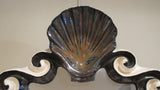 X Ceramic mirror with shell crest by G.Dooley.