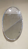 X 1970 s Chrome oval Mirror