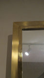 X 1970s  Brass Framed mirror.