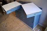 X 1960's metal dental cabinet with drawers and cupboard