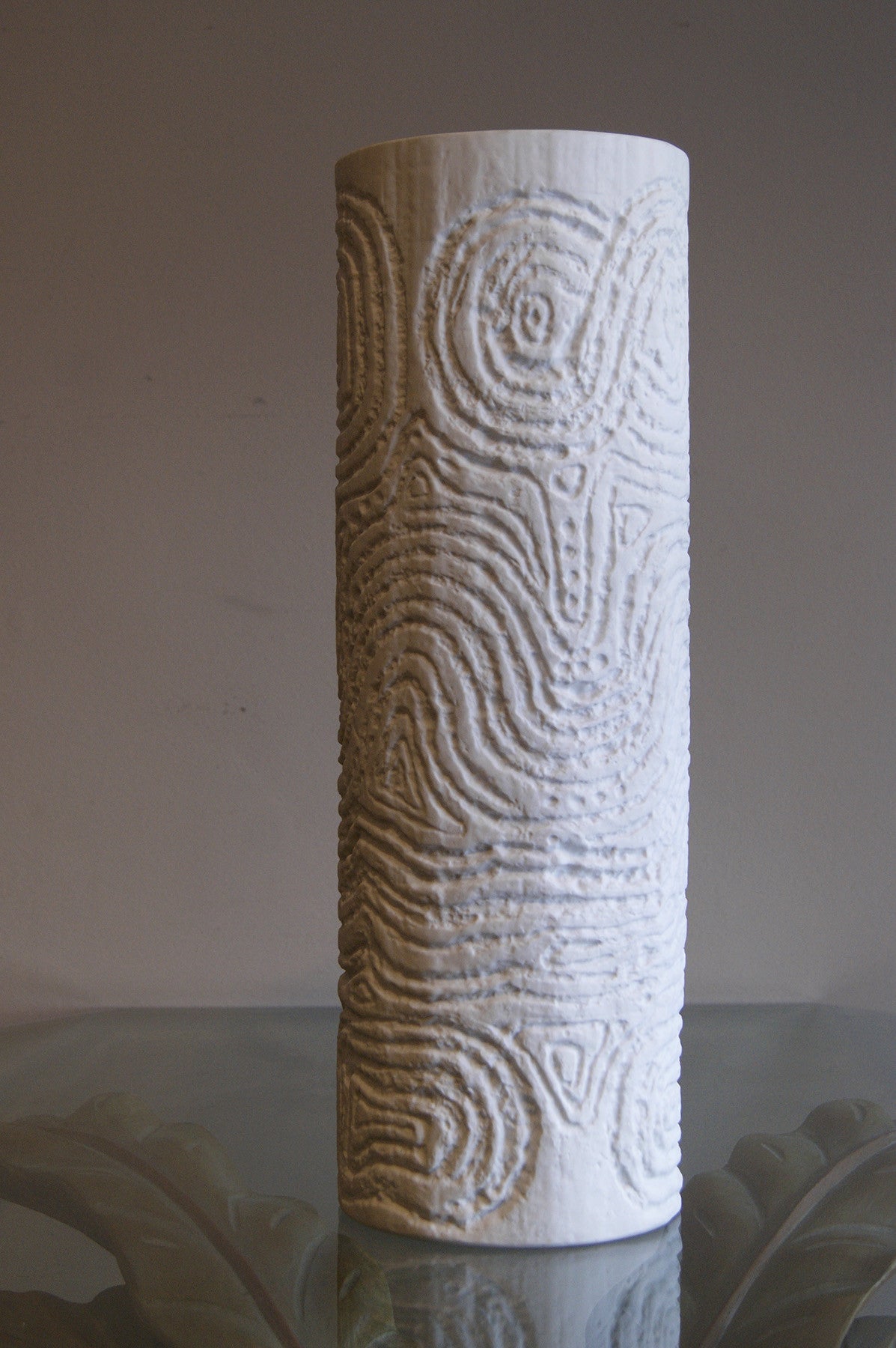 51 cm Large cylindrical Ceramic Vase by Rosenthal circa 1960